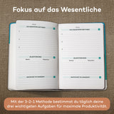 3-2-1 Pocket Notizbuch - In 3 Schritten zu mehr Fokus, Ruhe und Produktivität