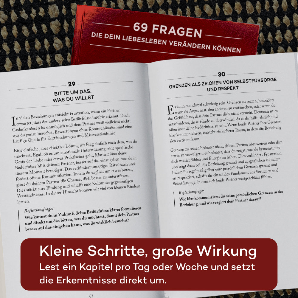 1+1 Aktion: Buch: 69 Fragen, die dein Liebesleben verändern können