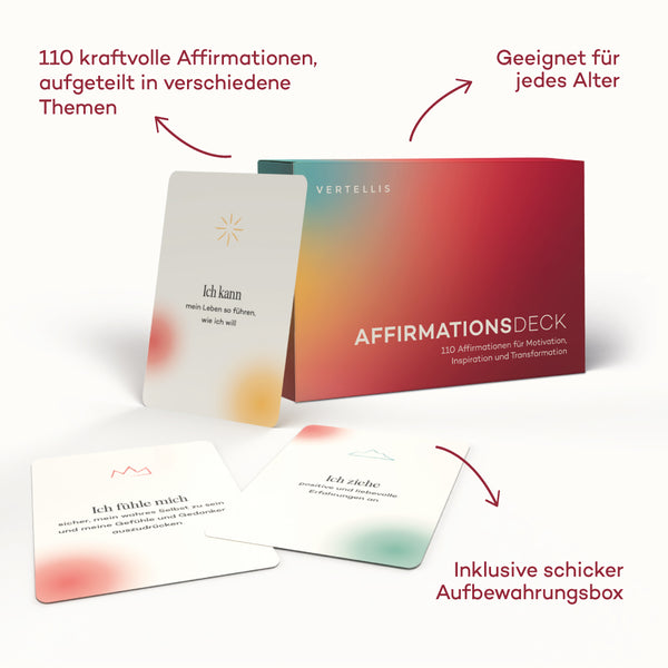 Affirmationskarten – 110 Affirmationen für Motivation, Inspiration und Transformation