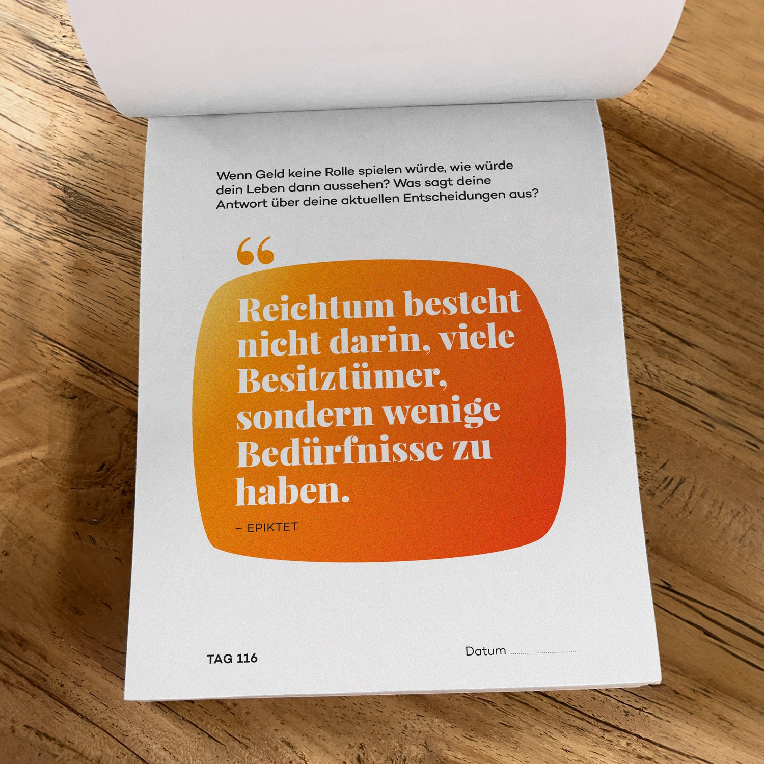 Abreißkalender Tag für Tag