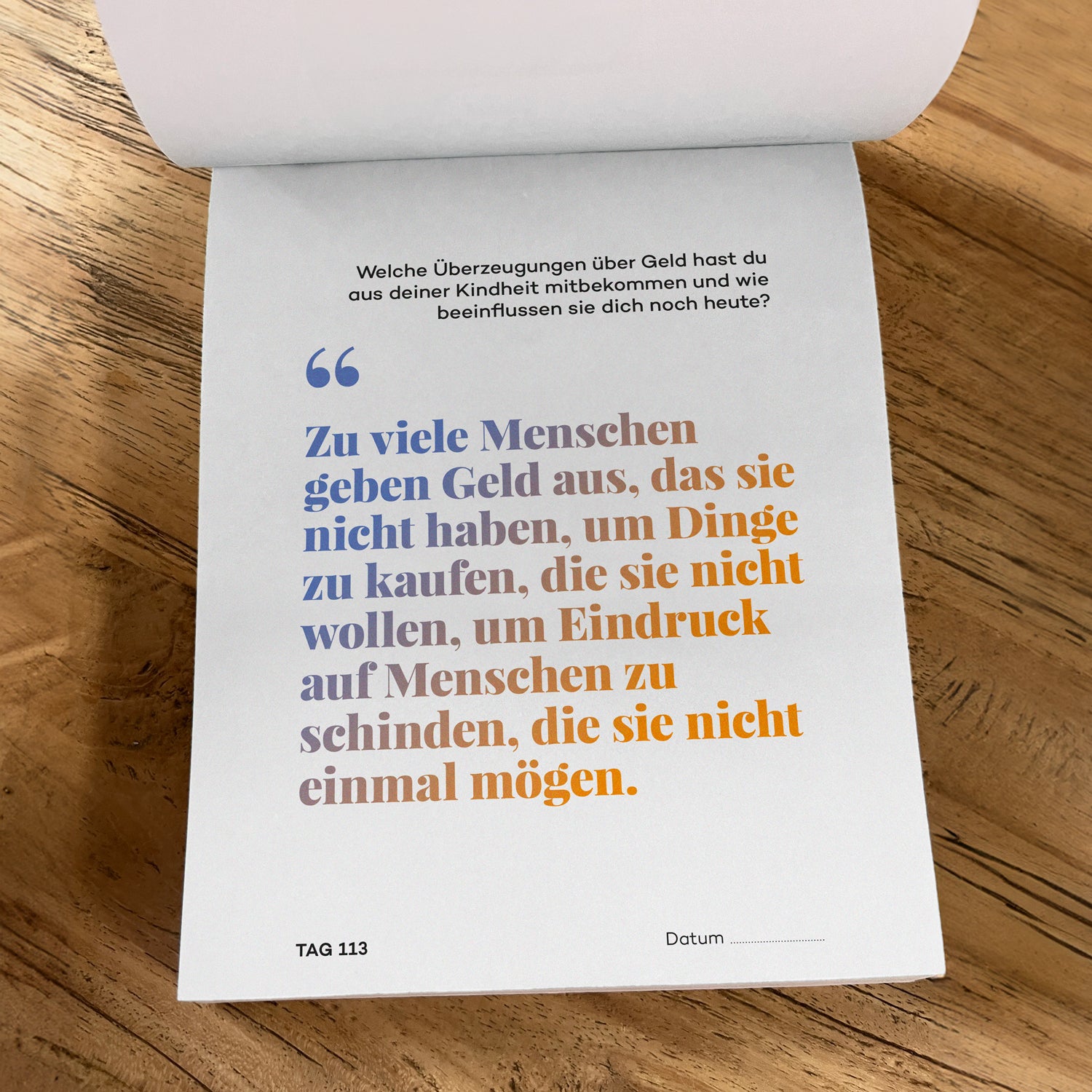Abreißkalender Tag für Tag