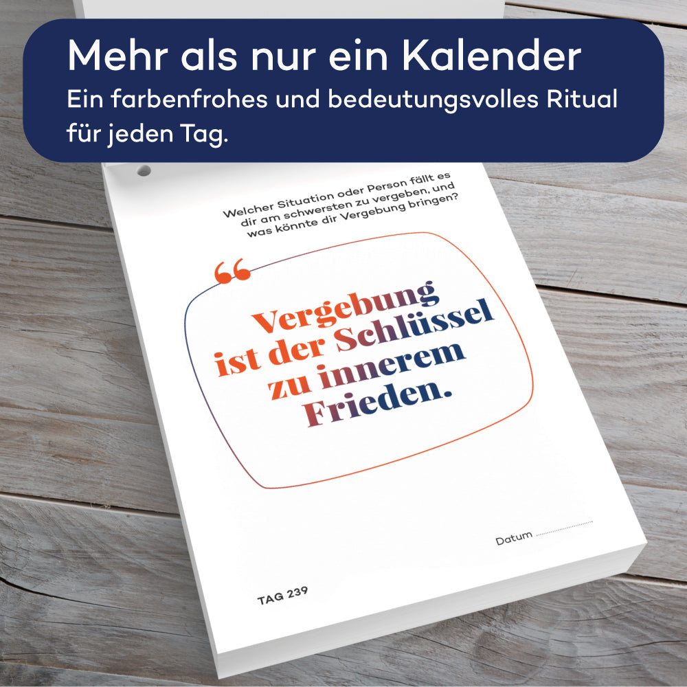 Abreißkalender Tag für Tag