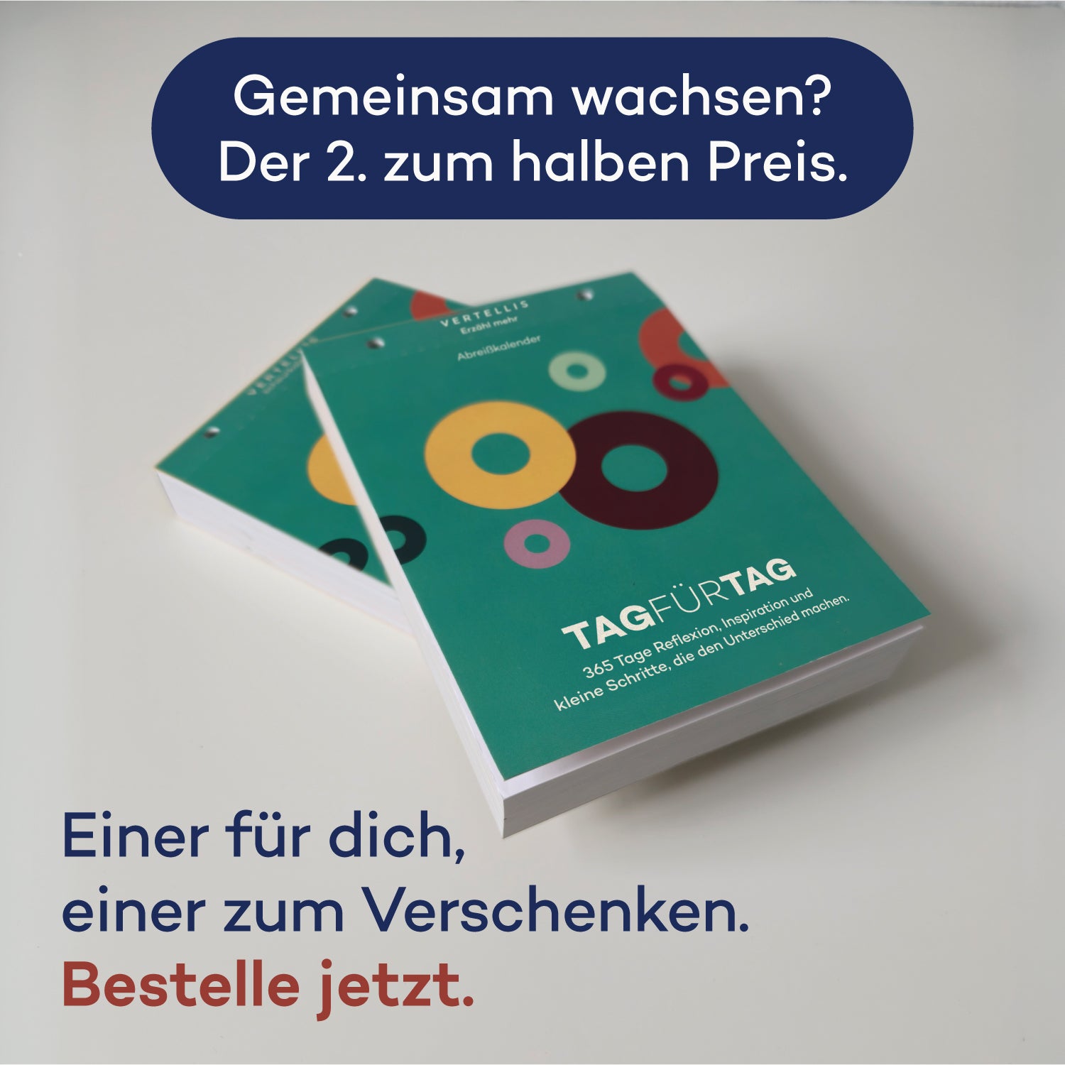 Abreißkalender Tag für Tag