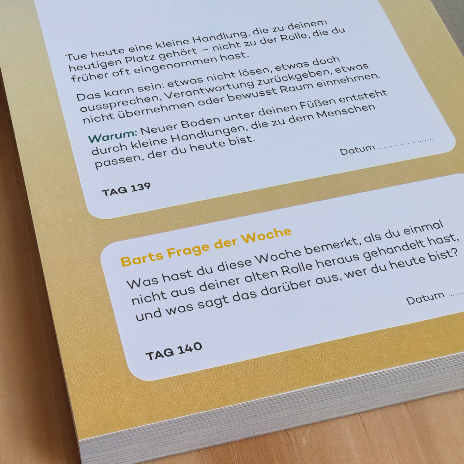 Abreißkalender Tag für Tag