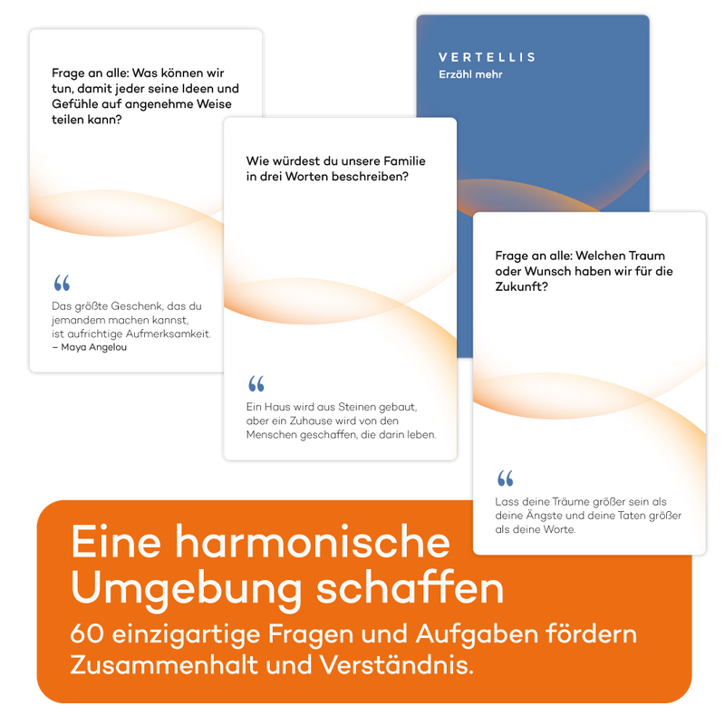 Patchworkfamilie und Zusammenhalt Deck - 60 Fragen und Aufgaben für eine verbundenere und glücklichere Patchworkfamilie