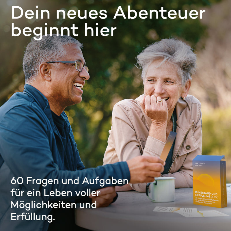 Ruhestand und Erfüllung Deck - 60 Fragen und Aufgaben für dein Traum-Ruhestand