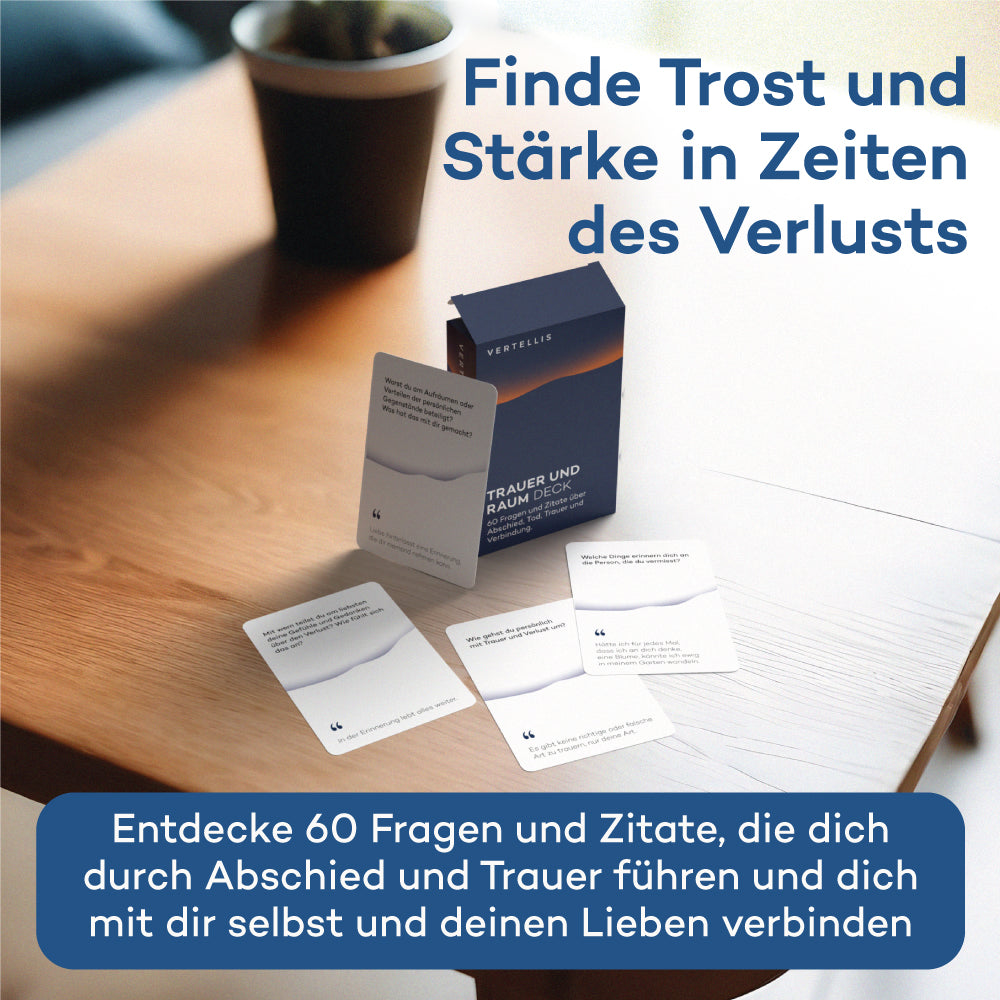 Buch: Mit dem Herzen voraus + Gratis Trauer und Raum Deck