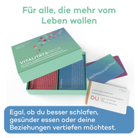 Vitalitätsdeck - 162 Fragen, Aufgaben und Erkenntnisse für mehr Vitalität und Glück